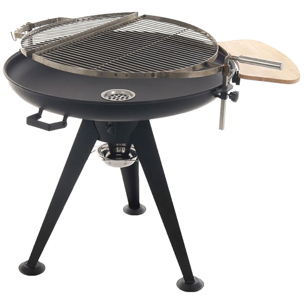 Royal Food BBQ2 charcoal grill - double half moon rotating grate